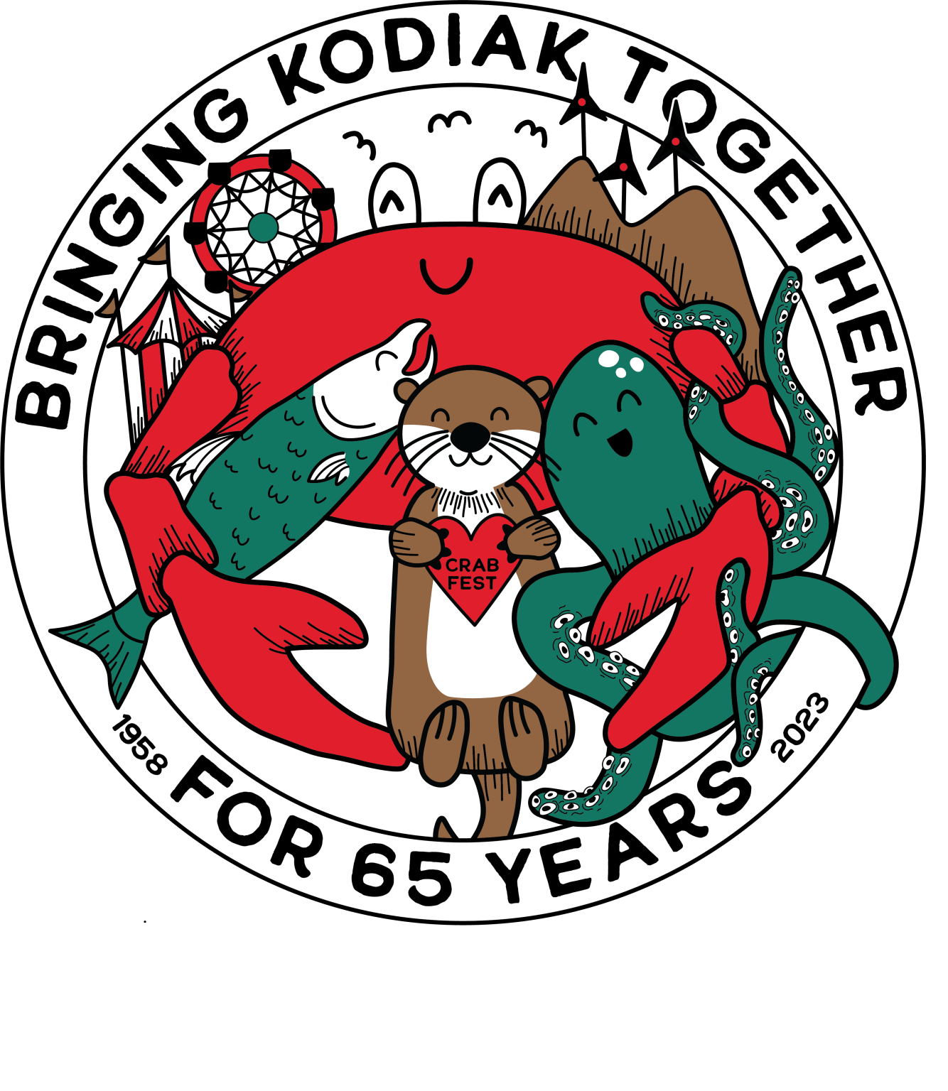 Kodiak Chamber of Commerce 2023 Crab Fest Logo
